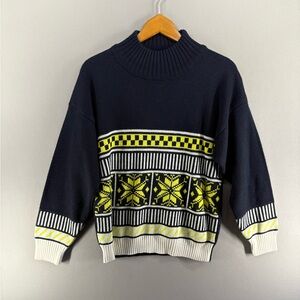 Vintage 90 Sweater KAELIN SKI  Retro Winter Wool Blend Classic Medium